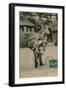 Postcard of a Man Carrying a Donkey, Sent in 1913-French Photographer-Framed Giclee Print