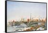 Postcard of a May-Day Parade on the Banks of the Moskva River in Moscow, USSR-null-Framed Stretched Canvas