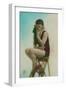 Postcard of a Swimmer, C1920S-null-Framed Giclee Print