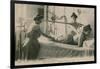 Postcard of a Woman Receiving a Shower and Massage at the Thermal Baths in Vichy, Sent in 1913-French Photographer-Framed Giclee Print