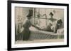 Postcard of a Woman Receiving a Shower and Massage at the Thermal Baths in Vichy, Sent in 1913-French Photographer-Framed Giclee Print