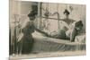 Postcard of a Woman Receiving a Shower and Massage at the Thermal Baths in Vichy, Sent in 1913-French Photographer-Mounted Giclee Print