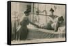 Postcard of a Woman Receiving a Shower and Massage at the Thermal Baths in Vichy, Sent in 1913-French Photographer-Framed Stretched Canvas