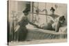 Postcard of a Woman Receiving a Shower and Massage at the Thermal Baths in Vichy, Sent in 1913-French Photographer-Stretched Canvas