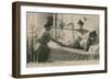 Postcard of a Woman Receiving a Shower and Massage at the Thermal Baths in Vichy, Sent in 1913-French Photographer-Framed Giclee Print