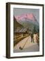 Postcard of an Alphorn Blower, Sent in 1913-Swiss photographer-Framed Giclee Print