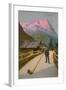 Postcard of an Alphorn Blower, Sent in 1913-Swiss photographer-Framed Giclee Print