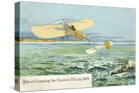 Postcard of Bleriot XI Monoplane First Flight-null-Stretched Canvas