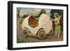 Postcard of Cherub Painting Easter Vehicle-Mark Rykoff-Framed Giclee Print