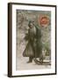 Postcard of Father Christmas, Sent on 24th December 1913-French Photographer-Framed Giclee Print