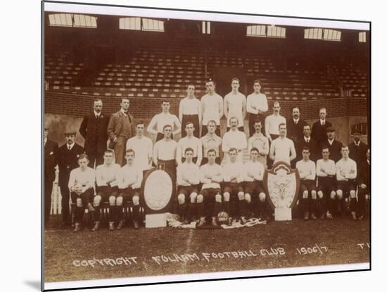 Postcard of Fulham Football Club's Team for the 1906-7 Season-null-Mounted Photographic Print