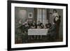 Postcard of Germans Drinking Beer and Having Fun with the Waitress, Sent in 1913-German photographer-Framed Giclee Print