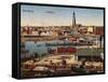 Postcard of Hamburg, c.1910-German School-Framed Stretched Canvas