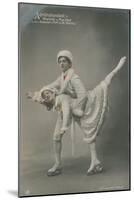 Postcard of Ice Skaters, Sent in 1913-German photographer-Mounted Giclee Print