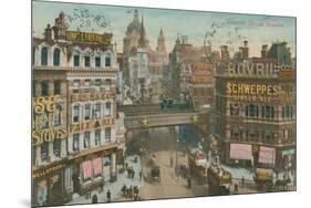 Postcard of Ludgate Circus, London, Sent in 1913-English Photographer-Mounted Giclee Print