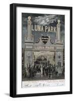 Postcard of Luna Park at Coney Island-null-Framed Premium Giclee Print