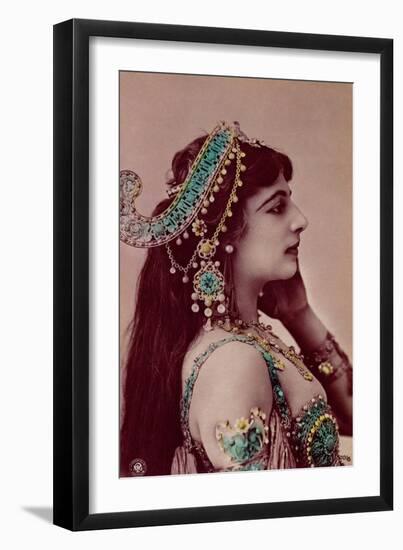 Postcard of Mata Hari Before 1914-null-Framed Giclee Print