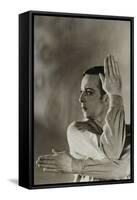 Postcard of Robert Helmann in 'The Wanderer'-Australian Photographer-Framed Stretched Canvas