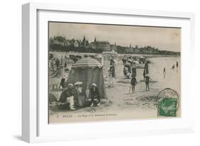 Postcard of the Beach and Boulevard St Georges, Royan, France Sent in 1913-French Photographer-Framed Giclee Print