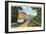 Postcard of the 'Super Chief' of the Santa Fe Railroad, Passing Through Orange Groves, 1950S-null-Framed Giclee Print