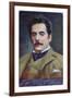 Postcard Portrait of Giacomo Puccini, c.1910-15-Austrian School-Framed Giclee Print