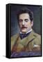 Postcard Portrait of Giacomo Puccini, c.1910-15-Austrian School-Framed Stretched Canvas