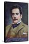 Postcard Portrait of Giacomo Puccini, c.1910-15-Austrian School-Framed Stretched Canvas