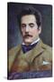 Postcard Portrait of Giacomo Puccini, c.1910-15-Austrian School-Stretched Canvas