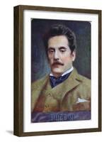 Postcard Portrait of Giacomo Puccini, c.1910-15-Austrian School-Framed Giclee Print