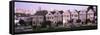 Postcard Row Houses in City, Seven Sisters, Painted Ladies, Alamo Square, San Francisco, California-null-Framed Stretched Canvas