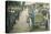 Postcard Showing a Car Arriving at Saint-Calais on the Sarthe Racing Track, 1906-null-Stretched Canvas