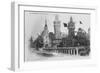 Postcard Showing the Foreign Pavilions on the Rue Des Nations at the Exposition Universelle of 1900-null-Framed Giclee Print