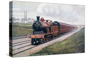 Postcard Showing the Leeds and Bradford Express of the Midland Railway-null-Stretched Canvas