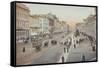 Postcard Showing the Nevsky Prospect, St. Petersburg, Russia, 1900-null-Framed Stretched Canvas