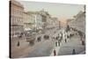 Postcard Showing the Nevsky Prospect, St. Petersburg, Russia, 1900-null-Stretched Canvas