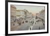 Postcard Showing the Nevsky Prospect, St. Petersburg, Russia, 1900-null-Framed Giclee Print