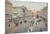 Postcard Showing the Nevsky Prospect, St. Petersburg, Russia, 1900-null-Mounted Giclee Print