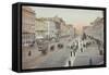 Postcard Showing the Nevsky Prospect, St. Petersburg, Russia, 1900-null-Framed Stretched Canvas