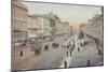 Postcard Showing the Nevsky Prospect, St. Petersburg, Russia, 1900-null-Mounted Giclee Print