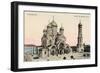 Postcard Showing Warsaw Cathedral-null-Framed Giclee Print