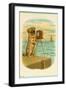 Postcard with a Pug and Camera-null-Framed Premium Giclee Print