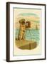 Postcard with a Pug and Camera-null-Framed Giclee Print