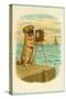 Postcard with a Pug and Camera-null-Stretched Canvas