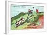 Postcard with golfing theme, c1900s-c1910s-Unknown-Framed Giclee Print