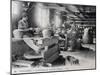Postcard with Pottery Making for Vallauris Tableware, Ca 1900, France-null-Mounted Giclee Print