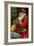 Postcard with Santa Claus Holding Presents-Trolley Dodger-Framed Giclee Print