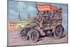 Postcard with the Slogan 'Long Live the Revolution', 1917-null-Mounted Giclee Print