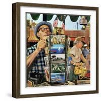 "Postcards", August 25, 1951-Stevan Dohanos-Framed Giclee Print