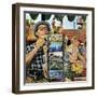 "Postcards", August 25, 1951-Stevan Dohanos-Framed Giclee Print