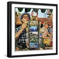 "Postcards", August 25, 1951-Stevan Dohanos-Framed Giclee Print